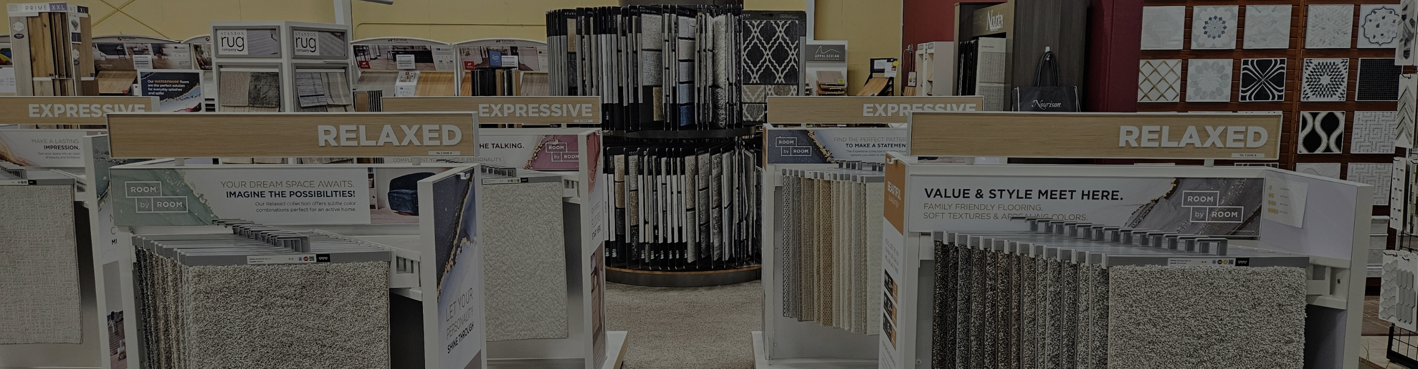 Carpet selection at North Haven Tile 